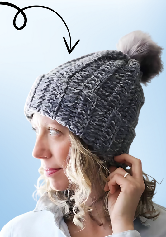 DIY Winter Crochet Beanie Pattern (Tutorial PDF+3 VIDEO)