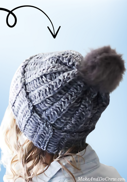 DIY Winter Crochet Beanie Pattern (Tutorial PDF+3 VIDEO)